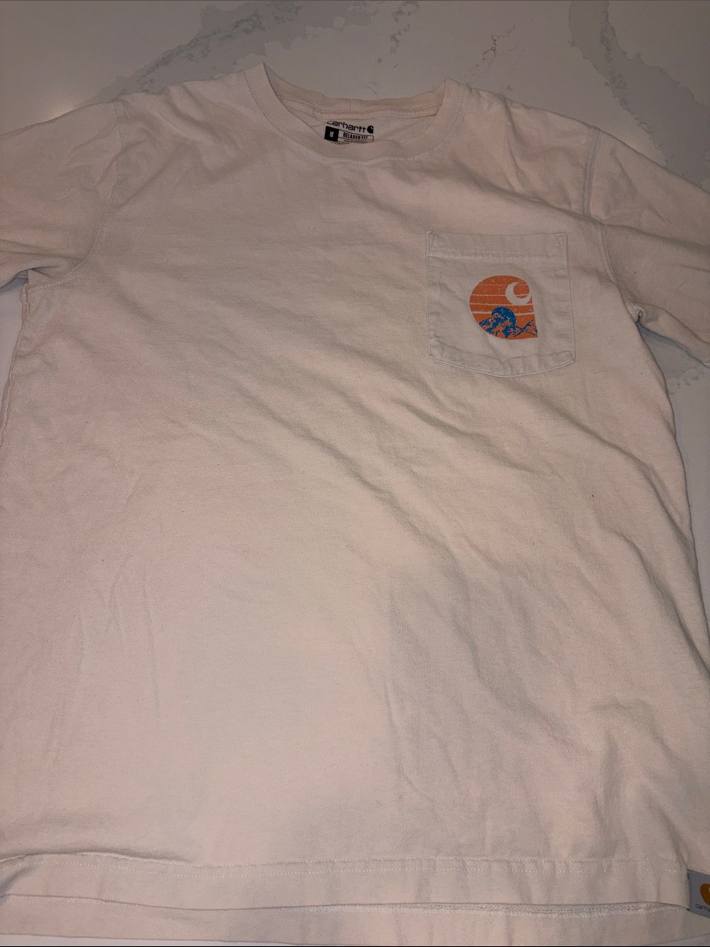 Carhartt Kids' Cream Pocket Graphic T-Shirt